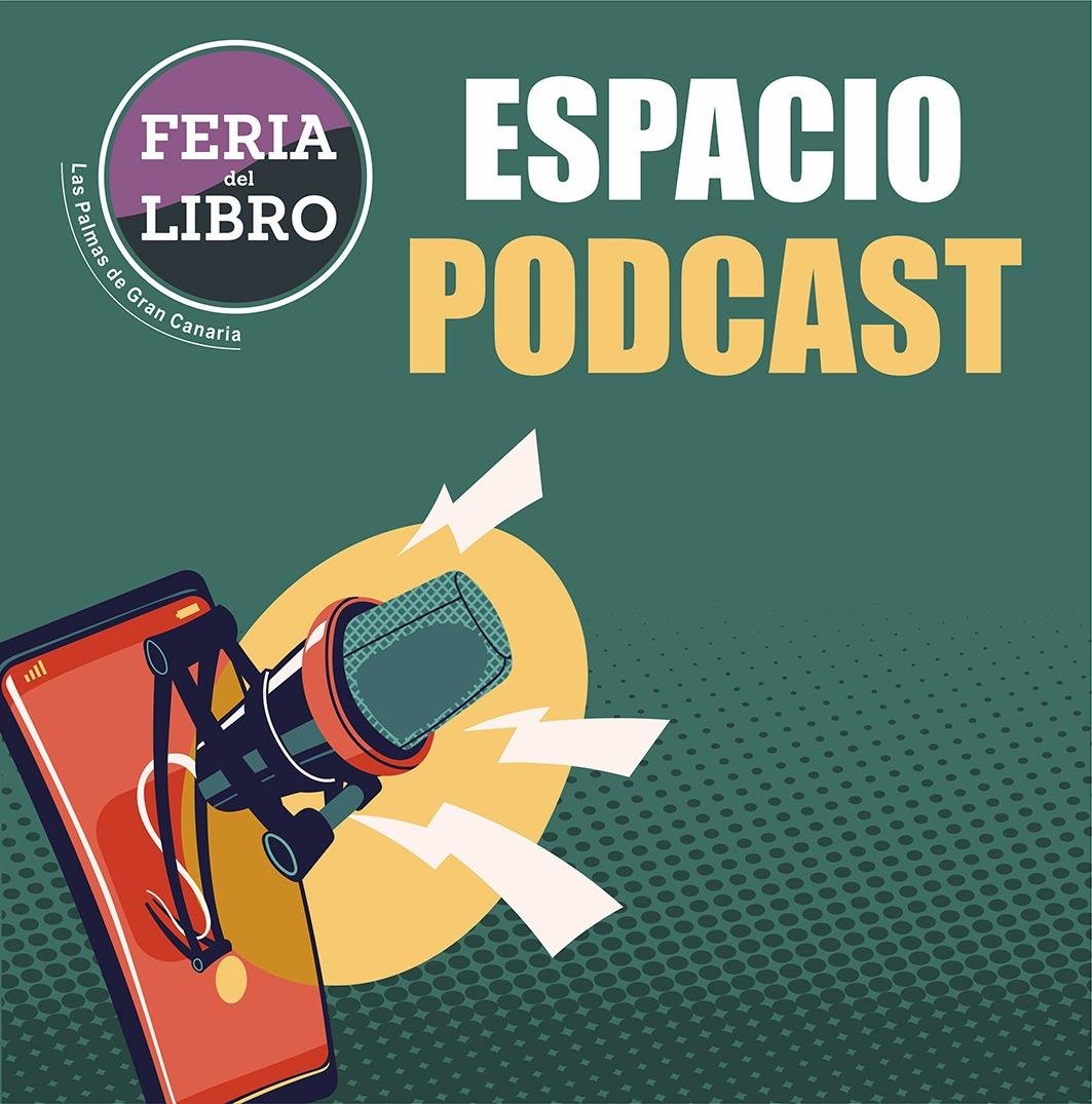 El logo del Espacio Podcast de la 34 Feria del Libro de Las Palmas de Gran Canaria
